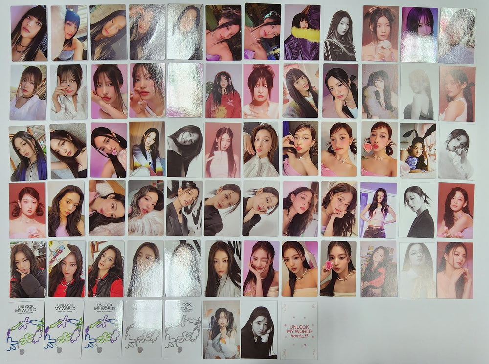 Fromis_9 "Unlock My World" - Official Photocard, Mini Card [Leeseoyeon, Leechaeyoung, Leenagyung, Baekjiheon] - HALLYUSUPERSTORE