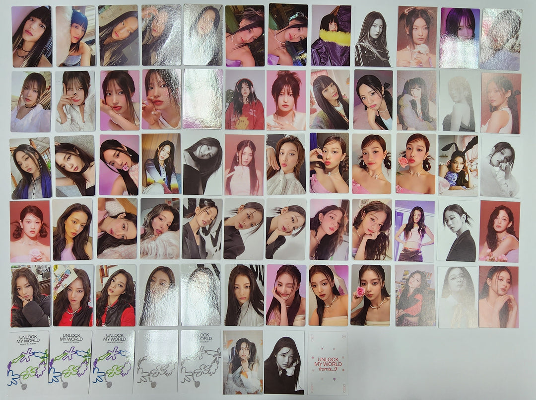 Fromis_9 "Unlock My World" - Official Photocard, Mini Card [Leeseoyeon, Leechaeyoung, Leenagyung, Baekjiheon] - HALLYUSUPERSTORE