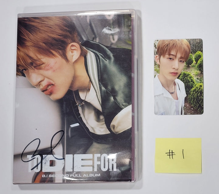 B.I "TO DIE FOR" - Hand Autographed(Signed) Promo Album - HALLYUSUPERSTORE