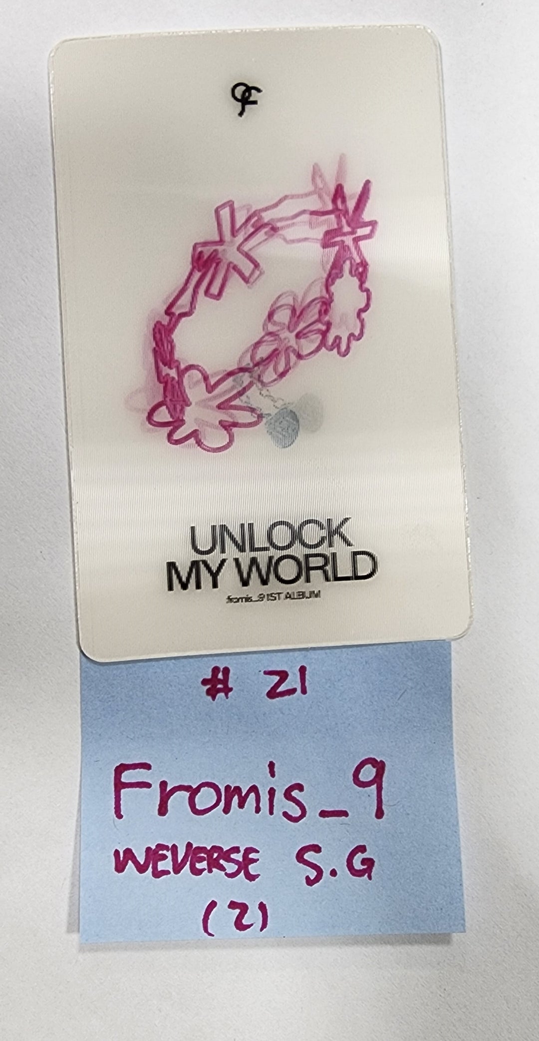 Fromis_9 "Unlock My World" - Weverse Special Gift Event Photocard - HALLYUSUPERSTORE