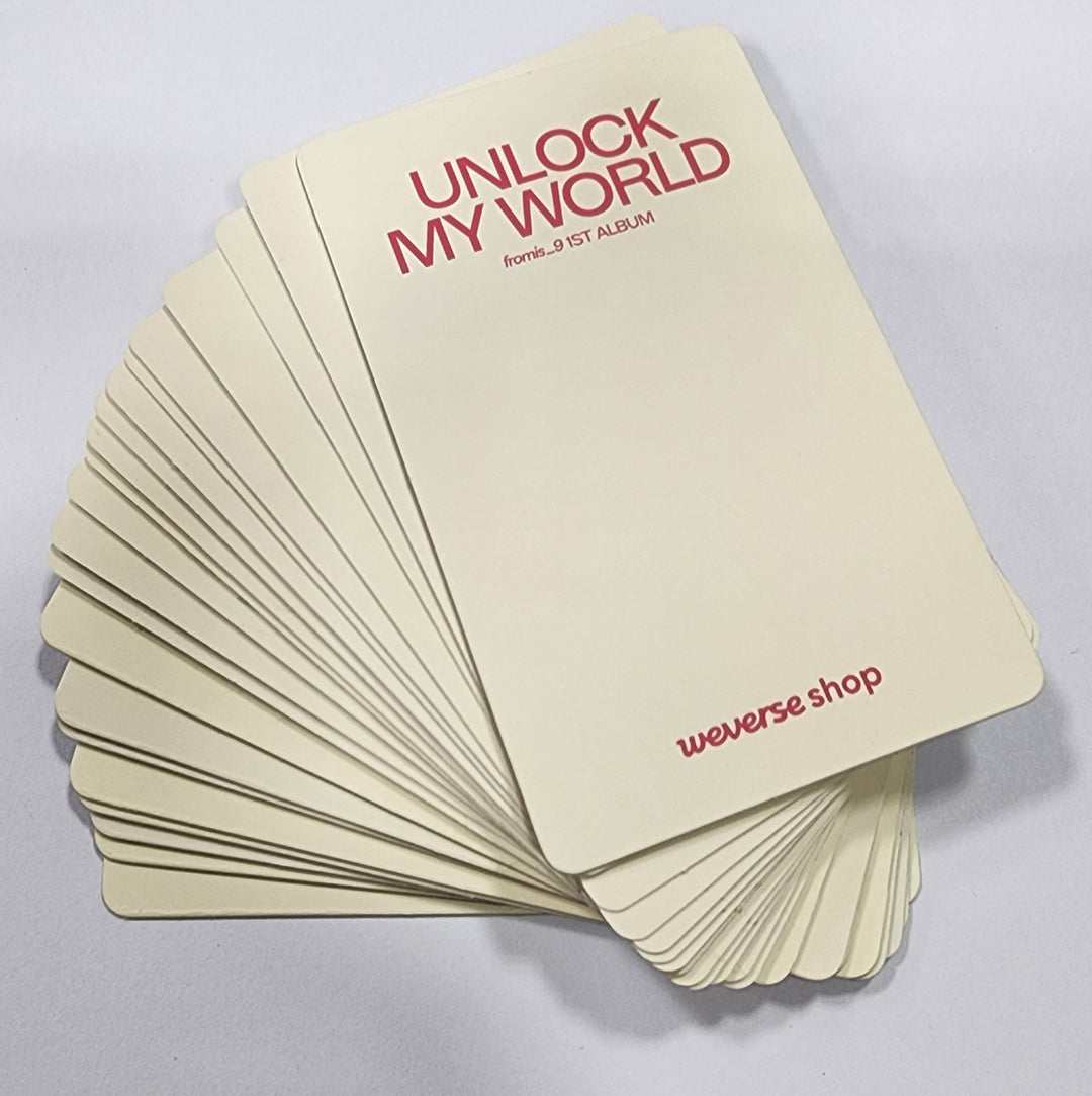 Fromis_9 "Unlock My World" - Weverse Special Gift Event Photocard - HALLYUSUPERSTORE