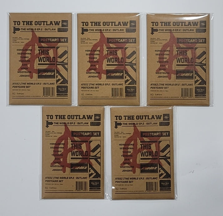 ATEEZ "THE WORLD EP.2" - Official MD [Postcard Set] - HALLYUSUPERSTORE