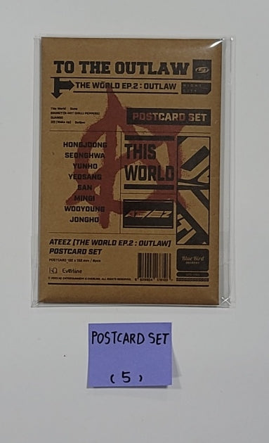 ATEEZ "THE WORLD EP.2" - Official MD [Postcard Set] - HALLYUSUPERSTORE