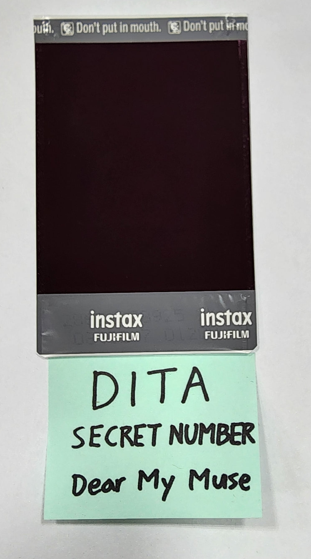DITA (Of Secret Number) "DOXA" - Hand Autographed(Signed) Polaroid - HALLYUSUPERSTORE