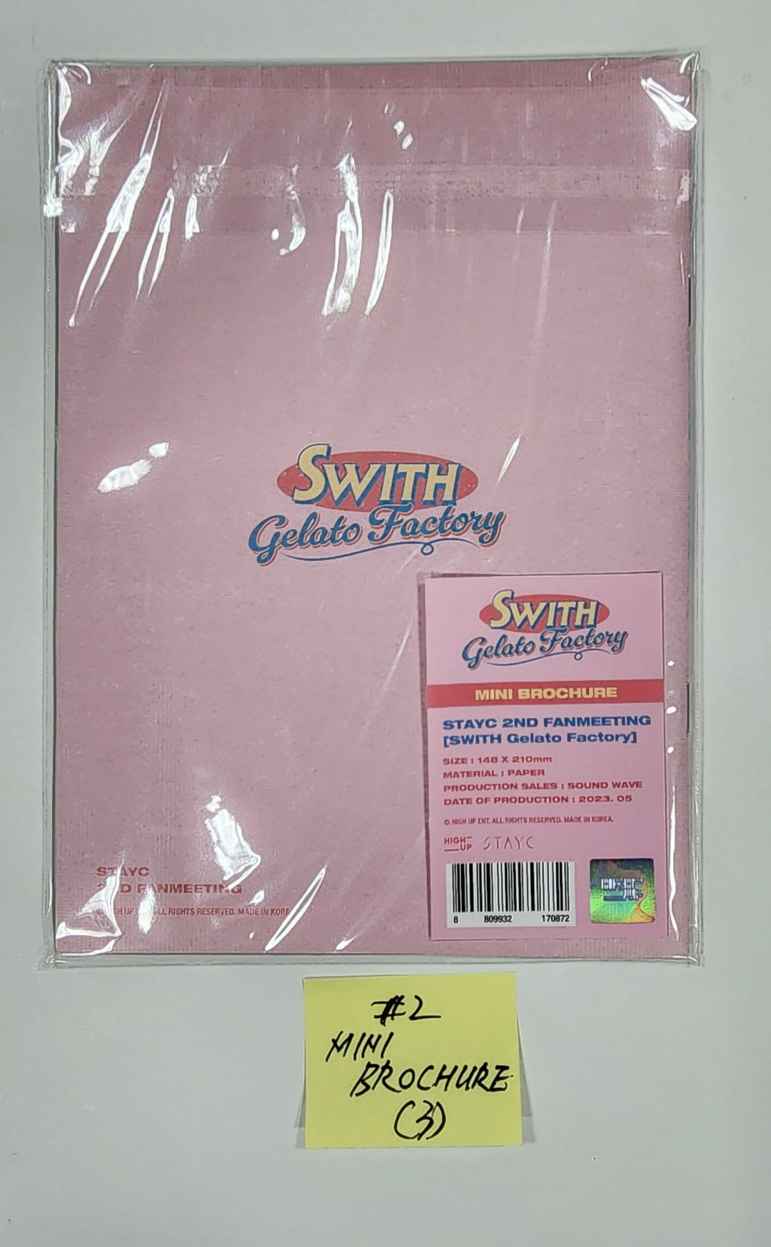 StayC "SWITH GELATO FACTORY" 2nd Fanmeeting - Official MD [Photo Slogan, Photocard Binder, Mini Brochure] - HALLYUSUPERSTORE
