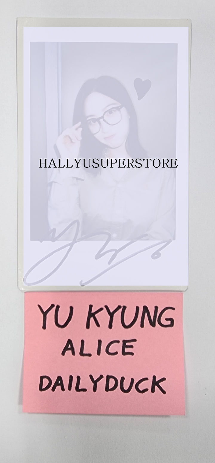 YU KYUNG (Of Alice) "SHOW DOWN" - Hand Autographed(Signed) Polaroid - HALLYUSUPERSTORE