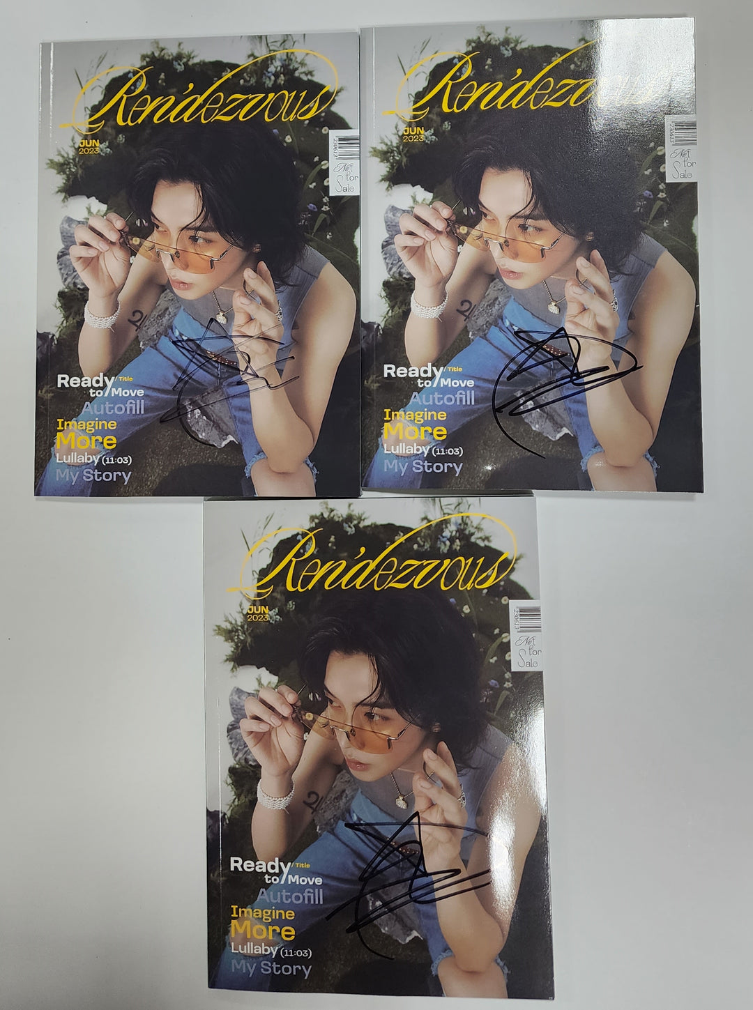 REN "Ren'dezvous" - Hand Autographed(Signed) Promo Album - HALLYUSUPERSTORE