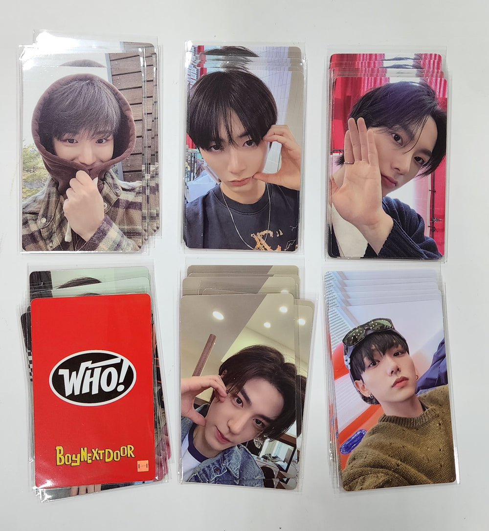 Boynextdoor "WHO!" 1st Single - Soundwave Lucky Draw Event Photocard Round 2 - HALLYUSUPERSTORE