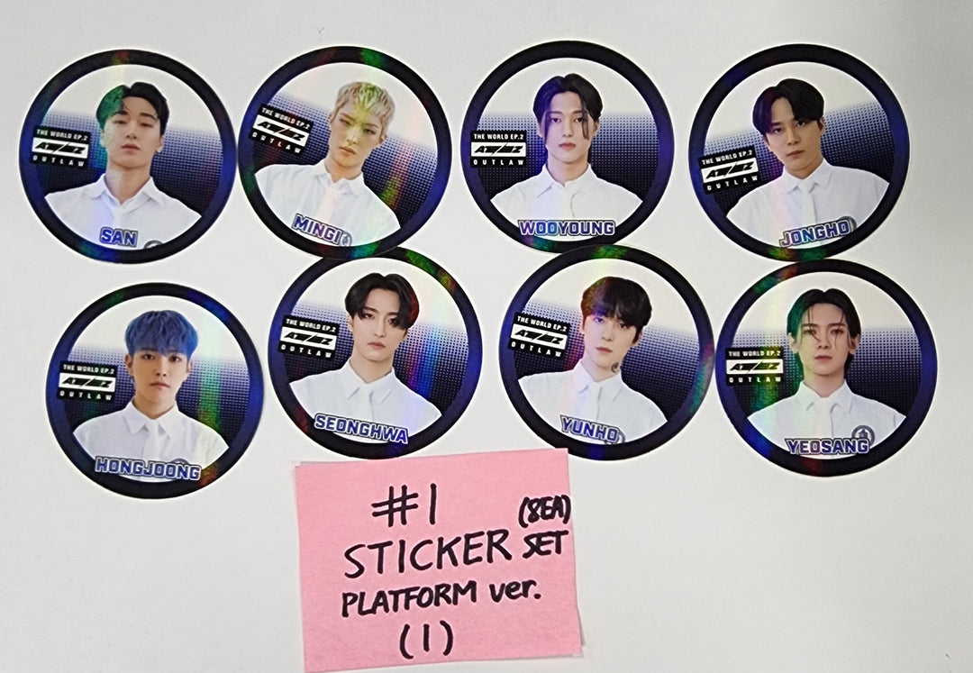 ATEEZ "THE WORLD EP.2 " 9th Mini - Official Photocard (Platform Ver.) (2) - HALLYUSUPERSTORE