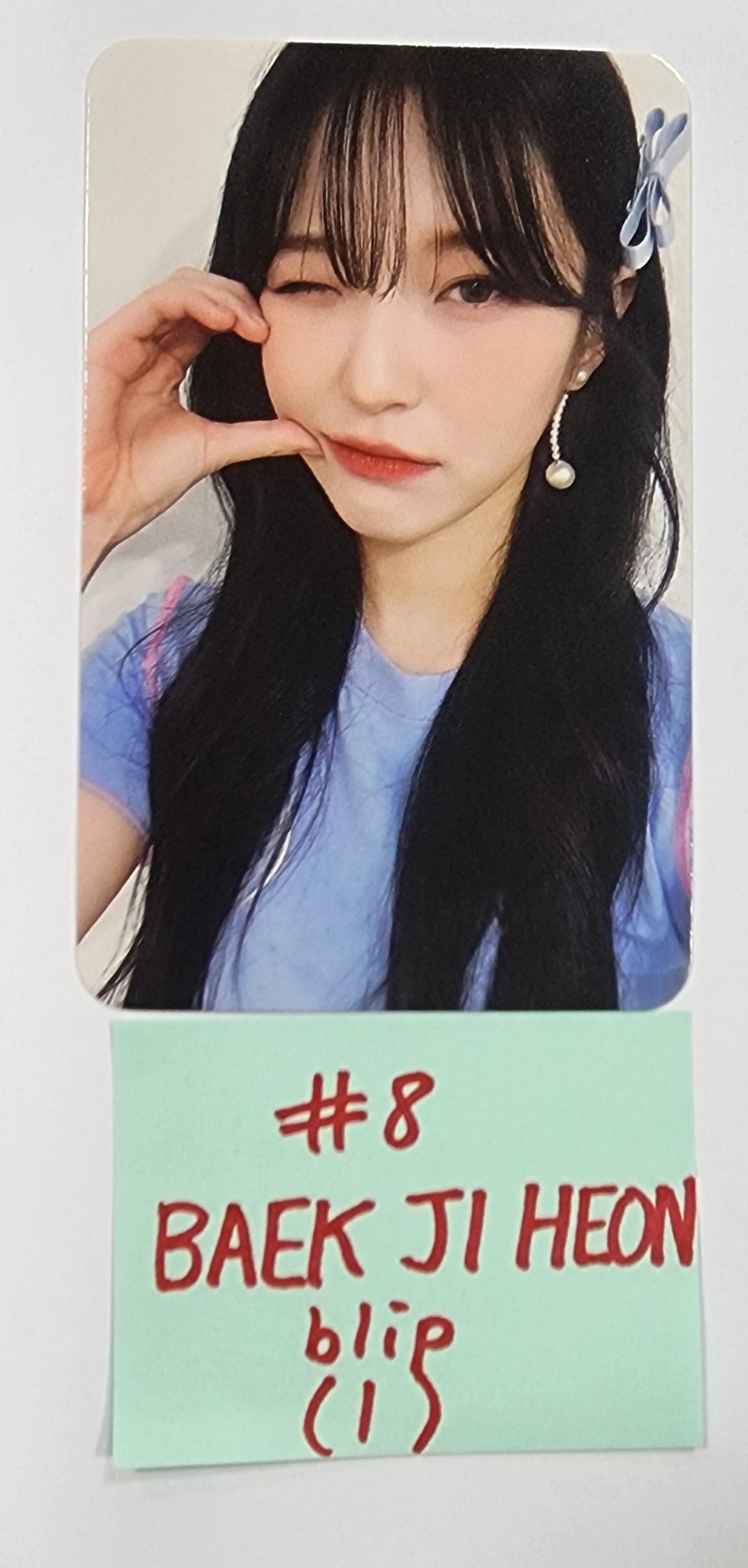 Fromis_9 "Unlock My World" - Blip Fansign Event Photocard - HALLYUSUPERSTORE