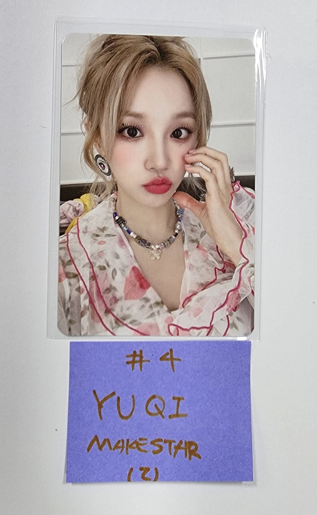 (g) I-DLE "I Feel" - Makestar Fansign Event Photocard Round 2 - HALLYUSUPERSTORE