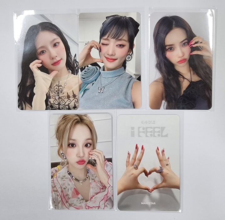 (g) I-DLE "I Feel" - Makestar Fansign Event Photocard Round 2 - HALLYUSUPERSTORE