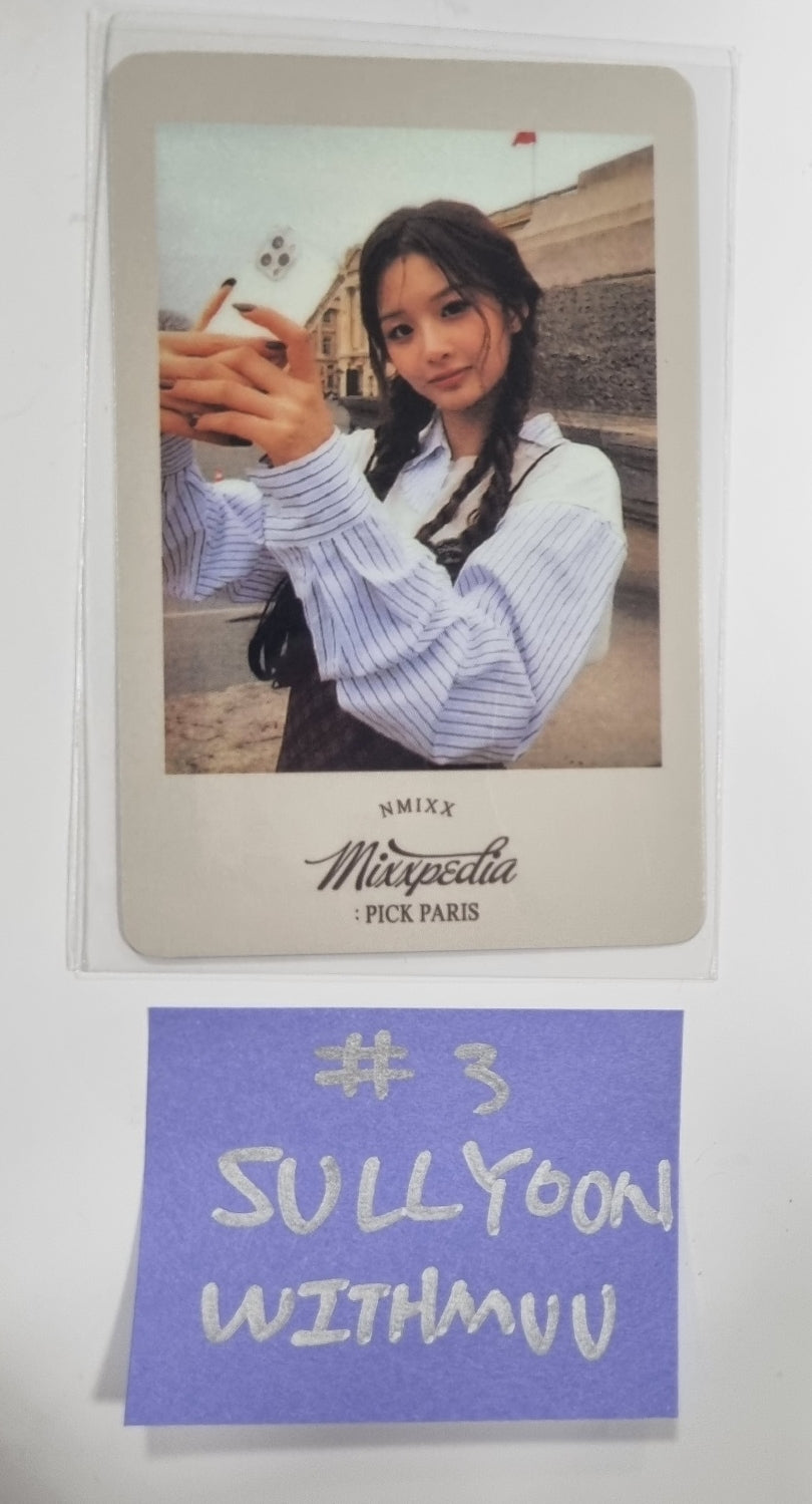 NMIXX "MIXXPEDIA : PICK PARIS" 2nd Photobook - Withmuu Pre-Order Benefit Photocard - HALLYUSUPERSTORE