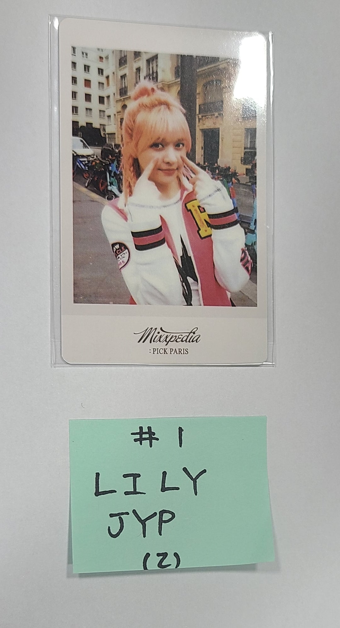 NMIXX "MIXXPEDIA : PICK PARIS" 2nd Photobook - JYP Shop Pre-Order Benefit Photocard - HALLYUSUPERSTORE