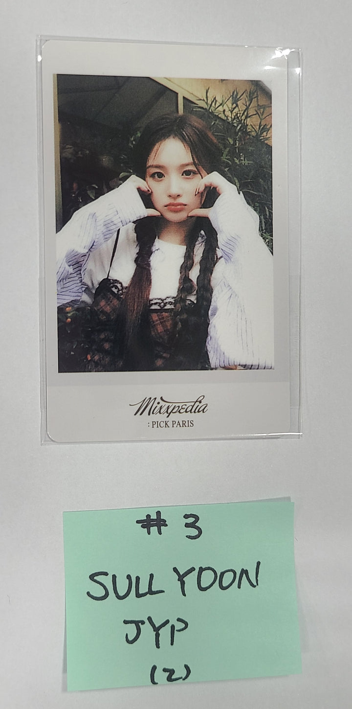 NMIXX "MIXXPEDIA : PICK PARIS" 2nd Photobook - JYP Shop Pre-Order Benefit Photocard - HALLYUSUPERSTORE