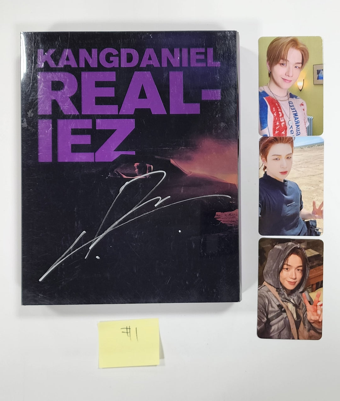 KANGDANIEL "REALIEZ" - Hand Autographed(Signed) Promo Album - HALLYUSUPERSTORE