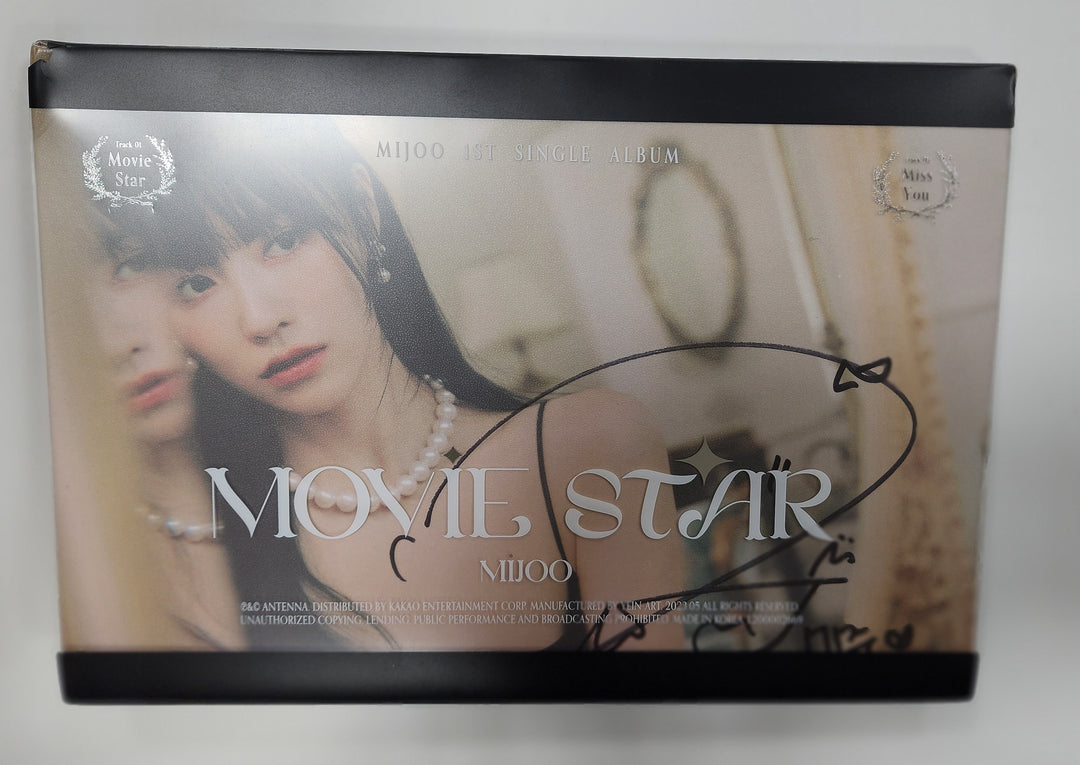 MIJOO "Movie Star" - Hand Autographed(Signed) Album - Must Read ! - HALLYUSUPERSTORE