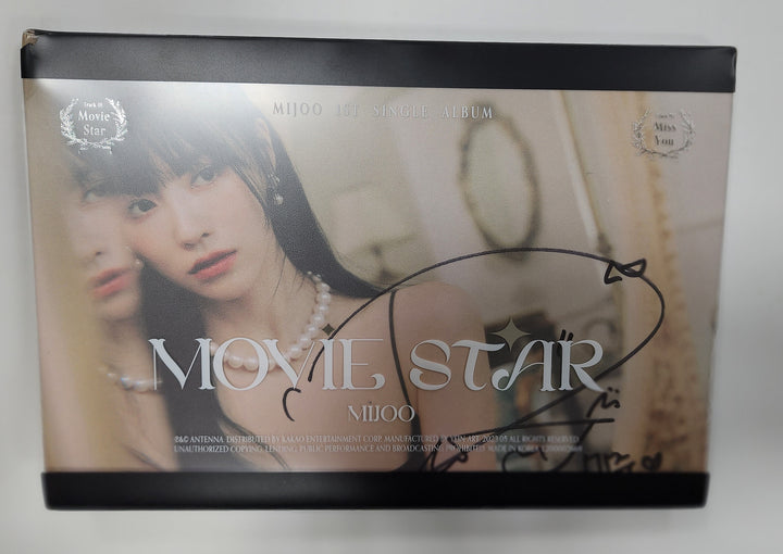 MIJOO "Movie Star" - Hand Autographed(Signed) Album - Must Read ! - HALLYUSUPERSTORE