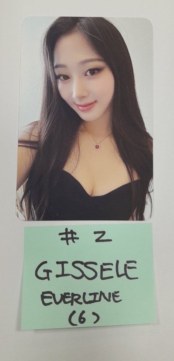 Aespa "MY WORLD" - Everline Fansign Event Photocard [Tabloid Ver.] - HALLYUSUPERSTORE