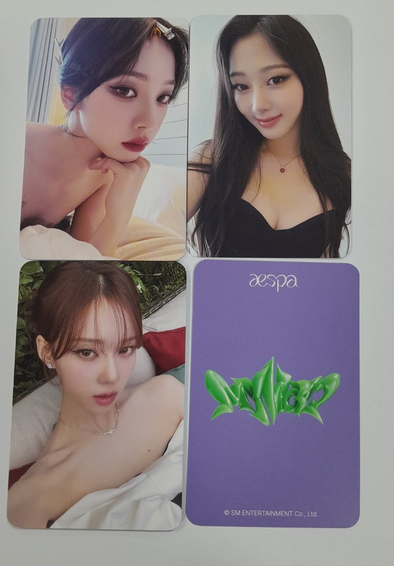 Aespa "MY WORLD" - Everline Fansign Event Photocard [Tabloid Ver.] - HALLYUSUPERSTORE