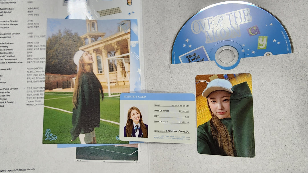 Lee Chae Yeon "Over The Moon" - Hand Autographed(Signed) Album - HALLYUSUPERSTORE