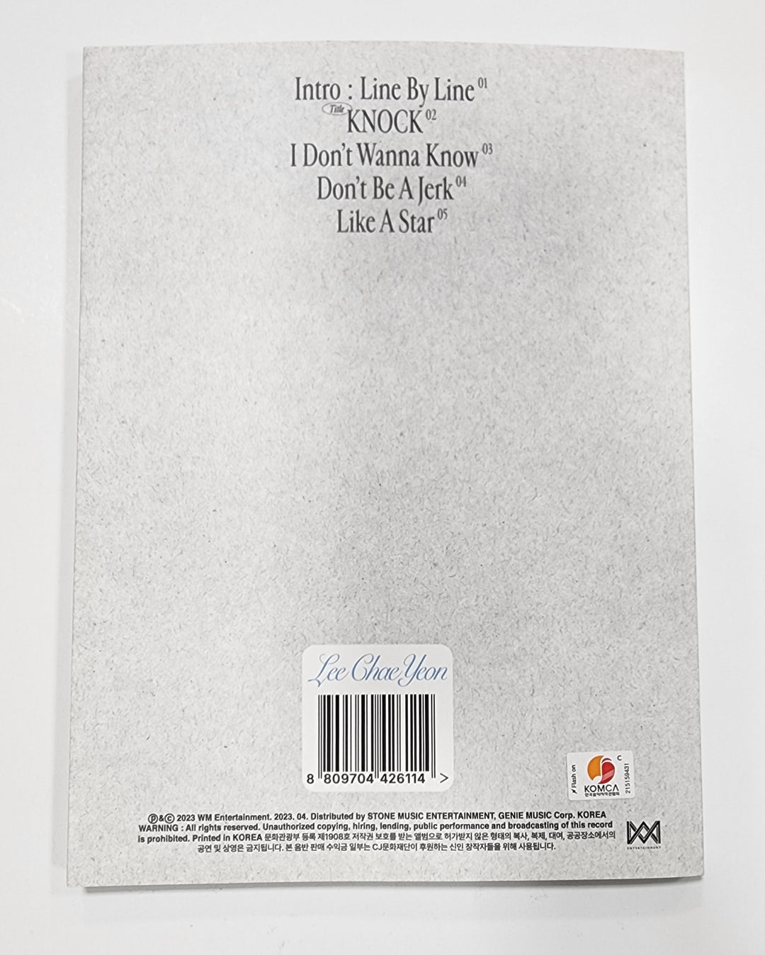 Lee Chae Yeon "Over The Moon" - Hand Autographed(Signed) Album - HALLYUSUPERSTORE