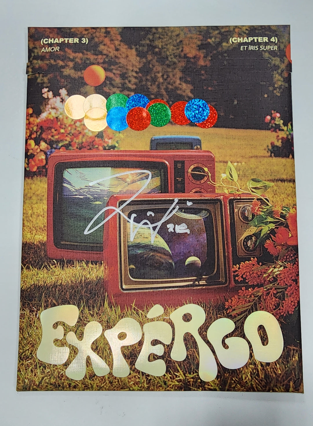 Jiwoo (Of NMIXX) "EXPERGO" - Hand Autographed(Signed) Album - HALLYUSUPERSTORE