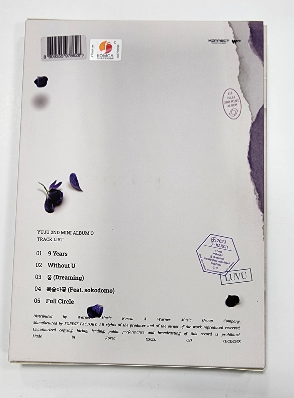 YUJU (Of GFRIEND) "O" - Hand Autographed(Signed) Album - HALLYUSUPERSTORE