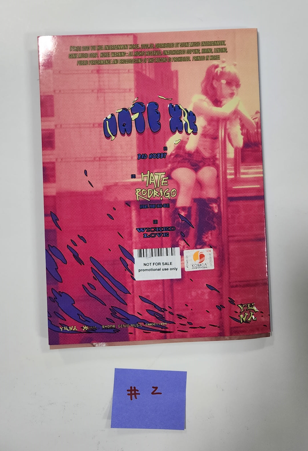 Yena "HATE XX" - Hand Autographed(Signed) Promo Album - HALLYUSUPERSTORE