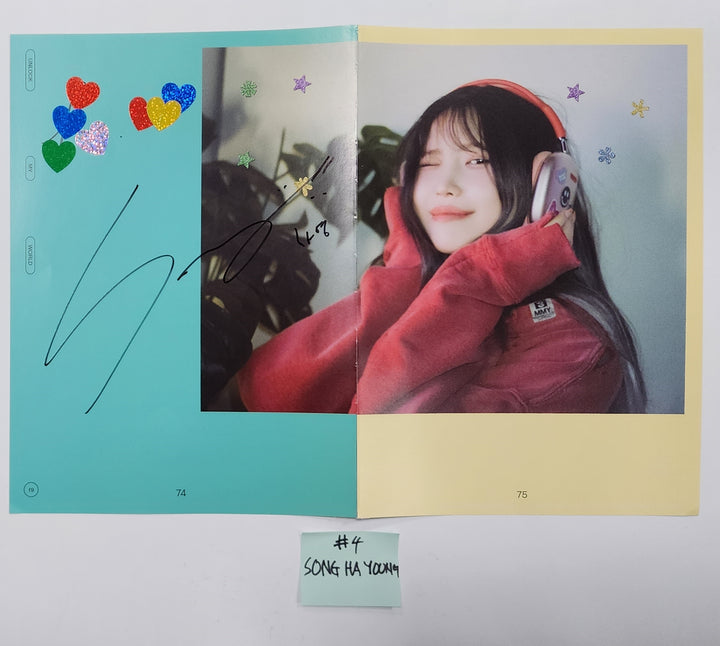 Fromis_9 "Unlock My World" - A Cut Page From Fansign Event Album - HALLYUSUPERSTORE