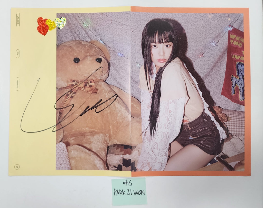 Fromis_9 "Unlock My World" - A Cut Page From Fansign Event Album - HALLYUSUPERSTORE