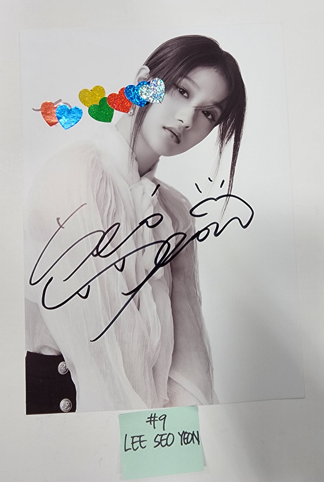Fromis_9 "Unlock My World" - A Cut Page From Fansign Event Album - HALLYUSUPERSTORE