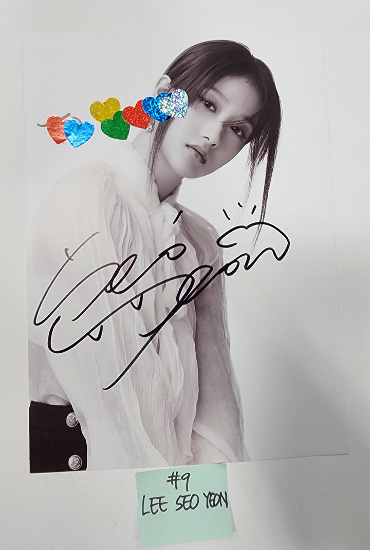 Fromis_9 "Unlock My World" - A Cut Page From Fansign Event Album - HALLYUSUPERSTORE