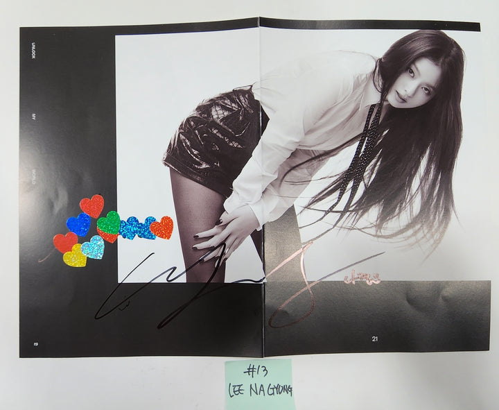 Fromis_9 "Unlock My World" - A Cut Page From Fansign Event Album - HALLYUSUPERSTORE