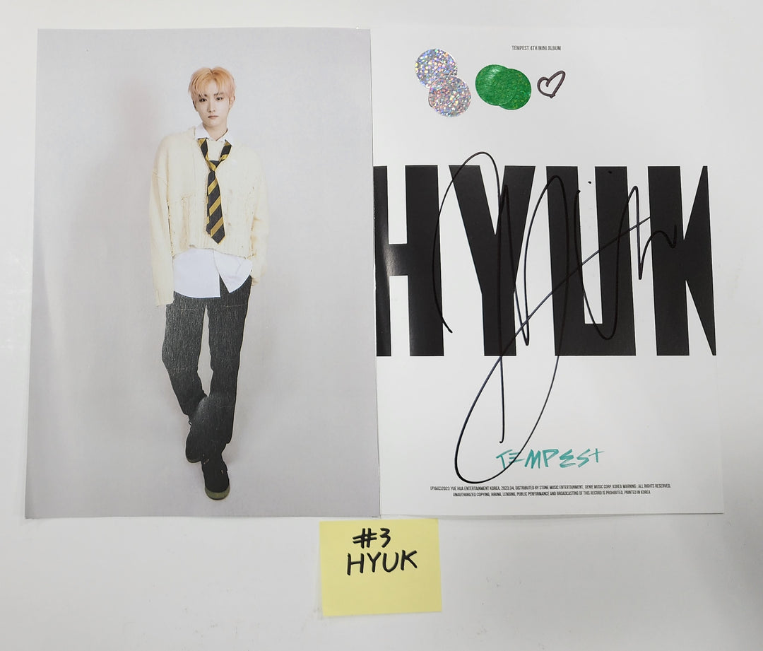TEMPEST "폭풍전야" - A Cut Page From Fansign Event Album - HALLYUSUPERSTORE