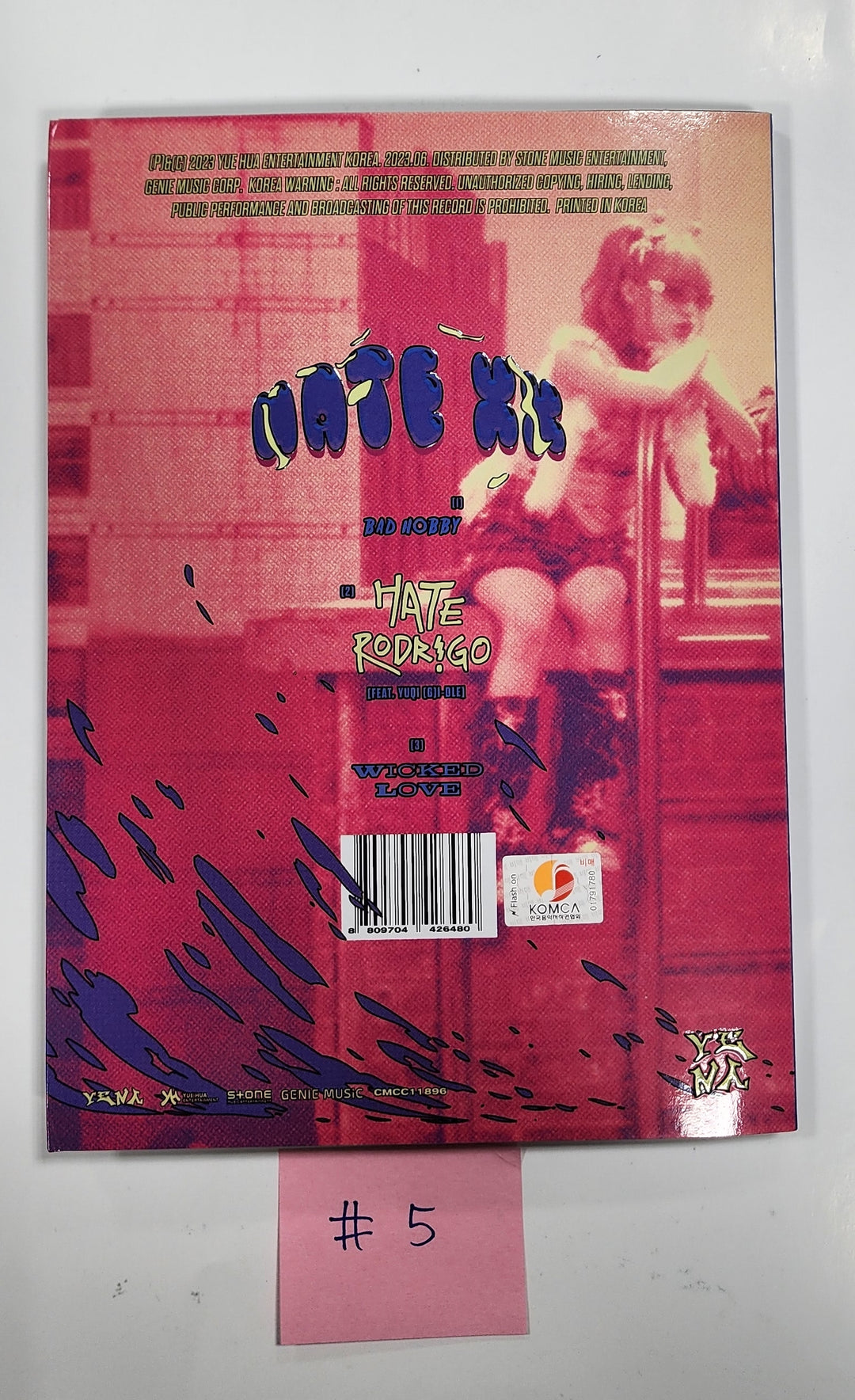 Yena "HATE XX" - Hand Autographed(Signed) Promo Album - HALLYUSUPERSTORE
