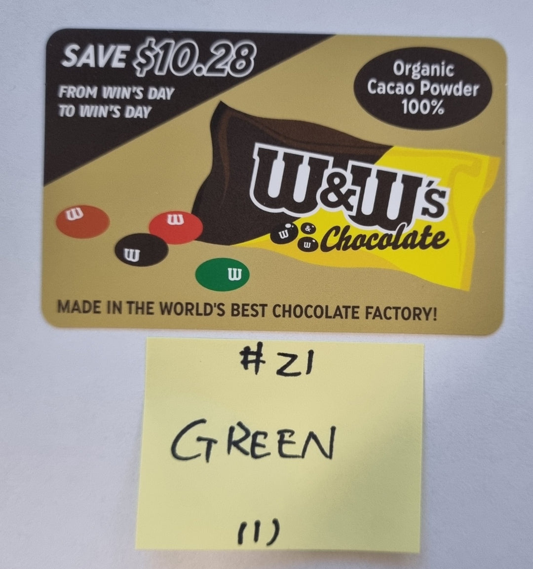 NCT "NCT CCOMAZ GROCERY STORE" - Official Trading Card [Green Ver + Orange Ver] - HALLYUSUPERSTORE