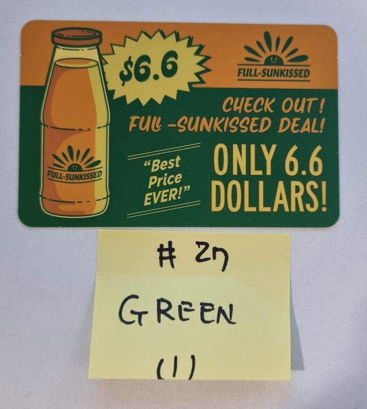 NCT "NCT CCOMAZ GROCERY STORE" - Official Trading Card [Green Ver + Orange Ver] - HALLYUSUPERSTORE