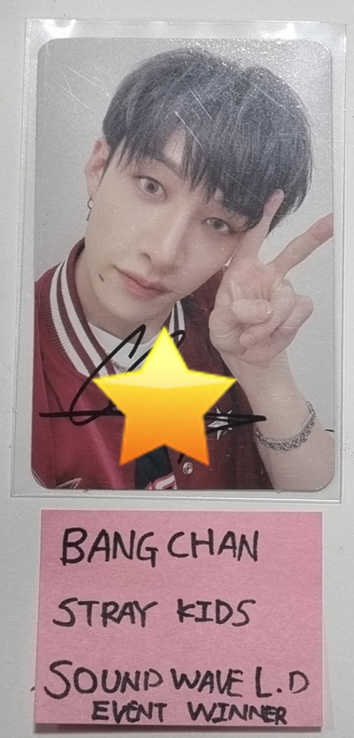 Bangchan (Of Stray Kids) "★★★★★ (5-STAR)" - Hand Autographed(Signed) Photocard - HALLYUSUPERSTORE