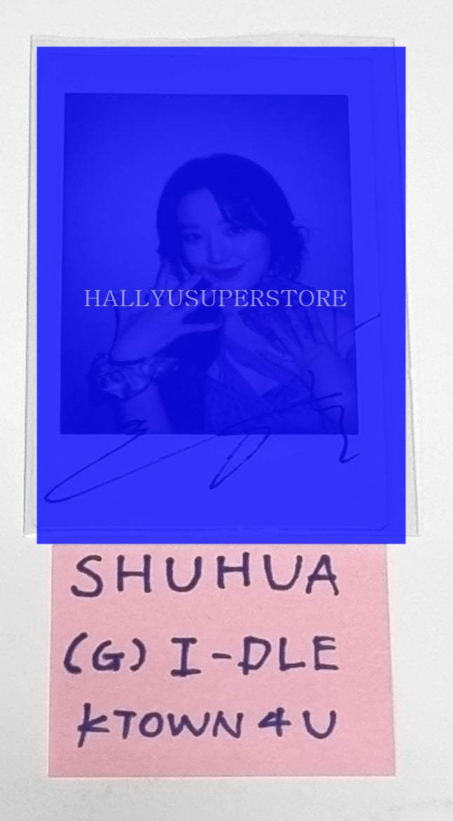 SHUHUA (Of (g) I-DLE) "I Feel" - Hand Autographed(Signed) Polaroid - HALLYUSUPERSTORE