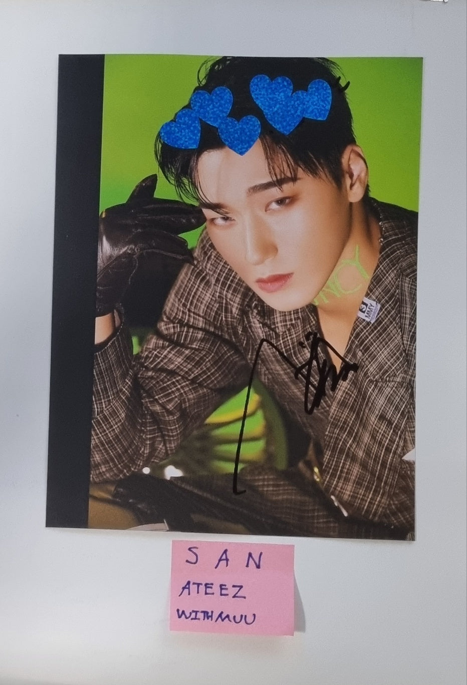 SAN (Of ATEEZ) "THE WORLD EP.2 " - A Cut Page From Fansign Event Album - HALLYUSUPERSTORE