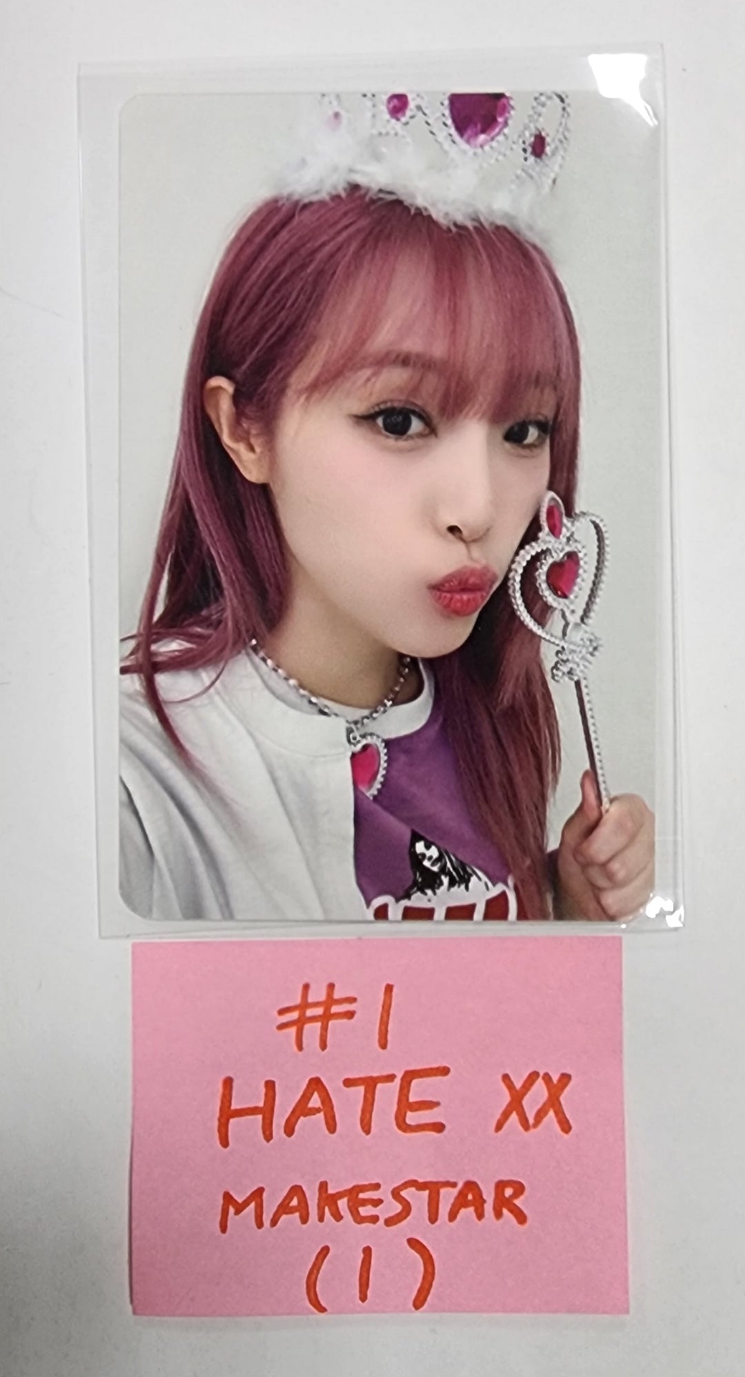 Yena "HATE XX" - Makestar Fansign Event Hologram Photocard [Poca Ver.] - HALLYUSUPERSTORE