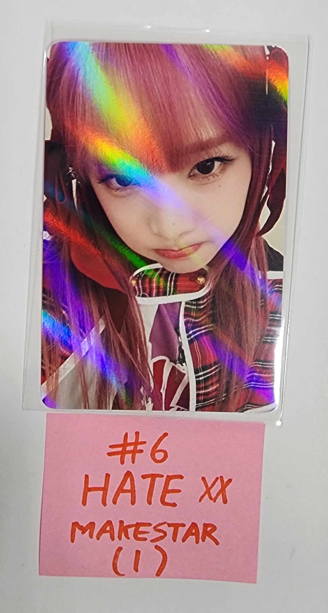 Yena "HATE XX" - Makestar Fansign Event Hologram Photocard [Poca Ver.] - HALLYUSUPERSTORE