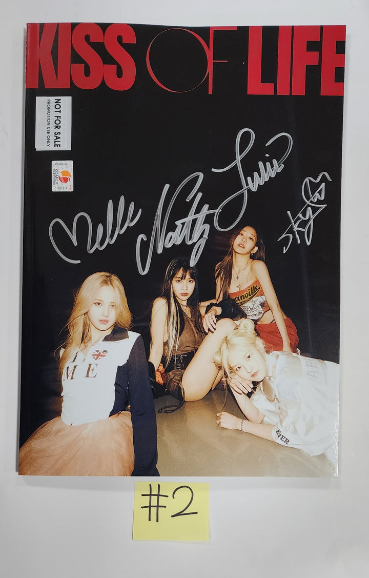 KISS OF LIFE "KISS OF LIFE"- Hand Autographed(Signed) Promo Album - HALLYUSUPERSTORE