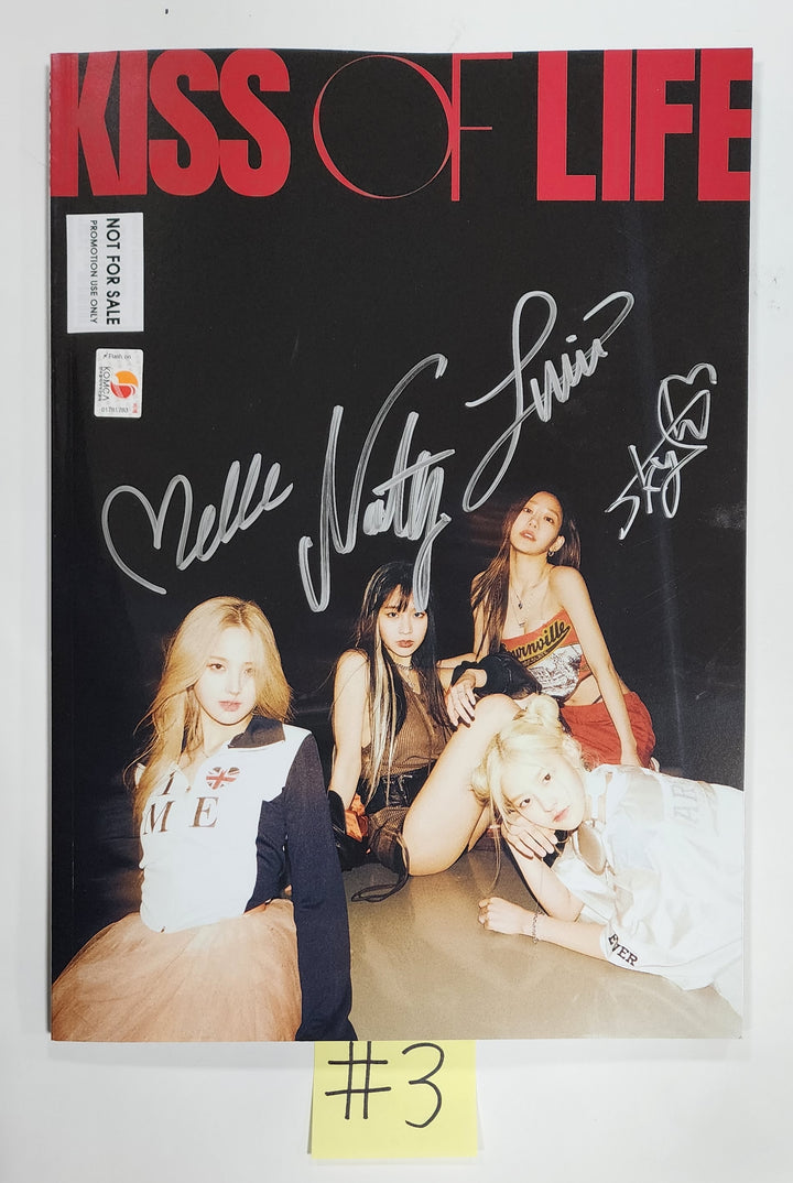 KISS OF LIFE "KISS OF LIFE"- Hand Autographed(Signed) Promo Album - HALLYUSUPERSTORE