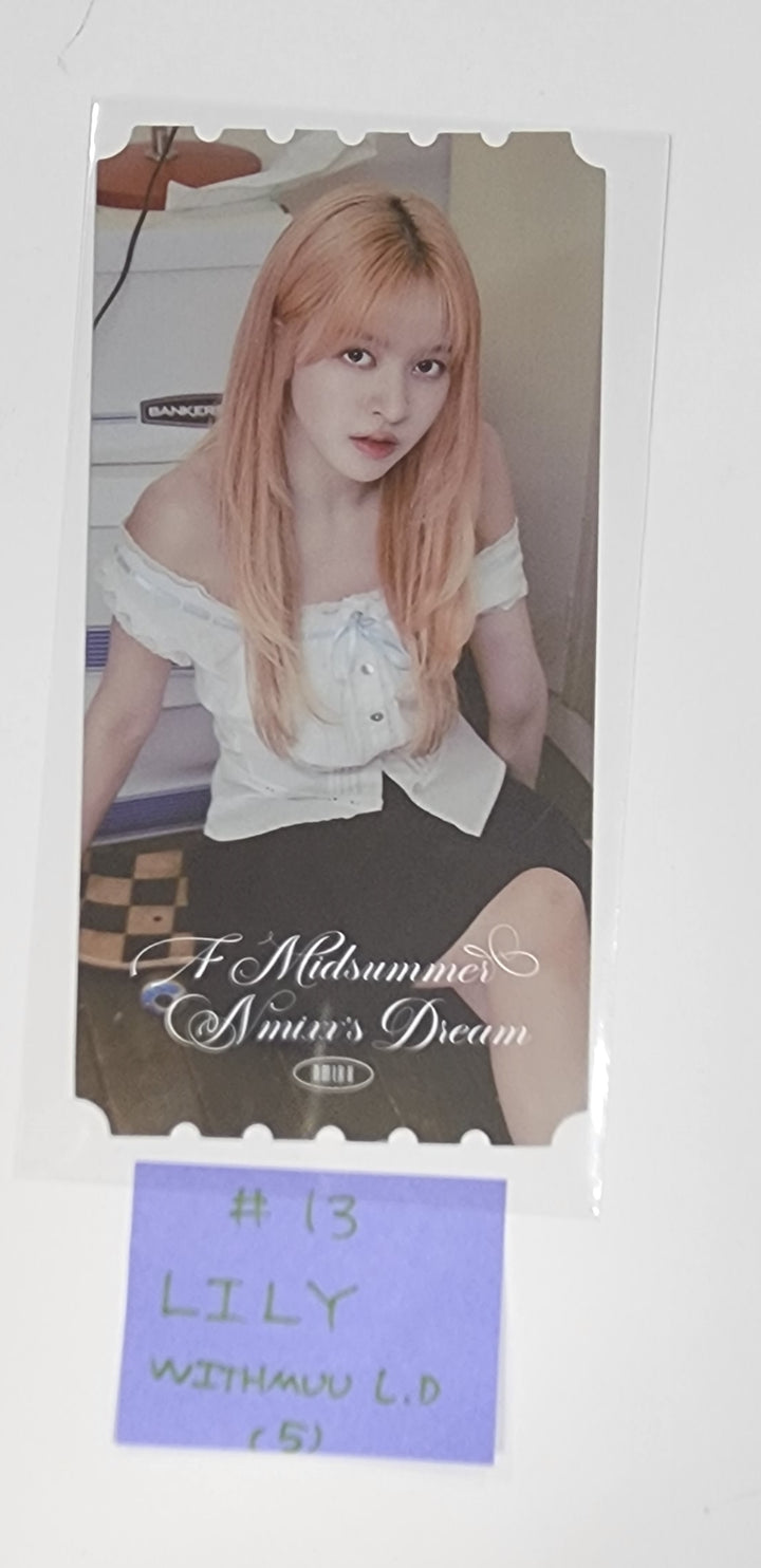 NMIXX "A Midsummer NMIXX’s Dream" - Withmuu Lucky Draw Event PVC Photocard, Ticket - HALLYUSUPERSTORE