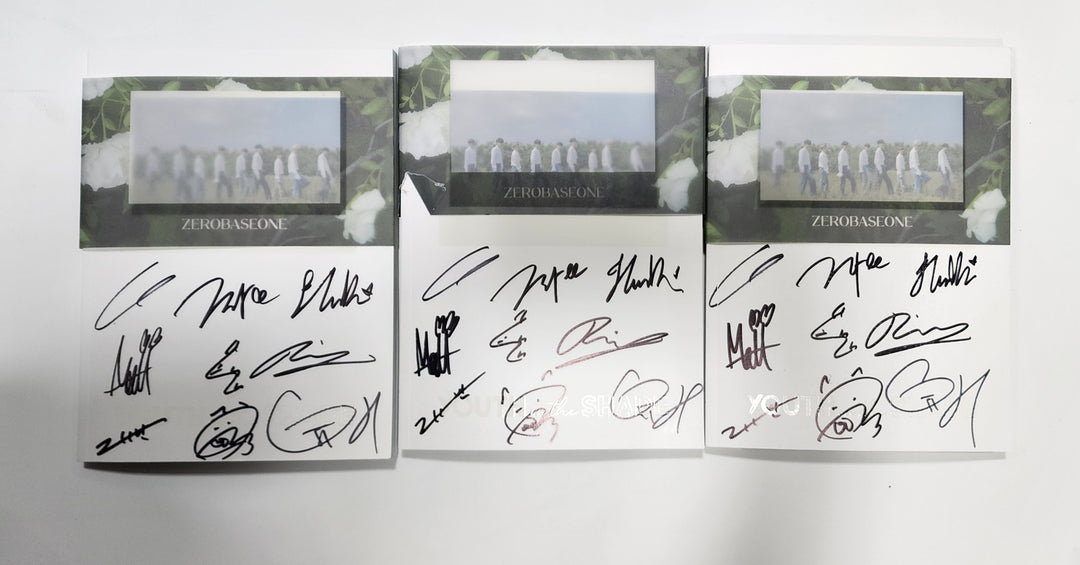 ZEROBASEONE (ZB1) "YOUTH IN THE SHADE"- Hand Autographed(Signed) Promo Album - HALLYUSUPERSTORE