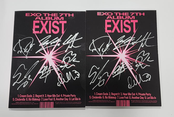 EXO "EXIST" - Hand Autographed(Signed) Promo Album - HALLYUSUPERSTORE
