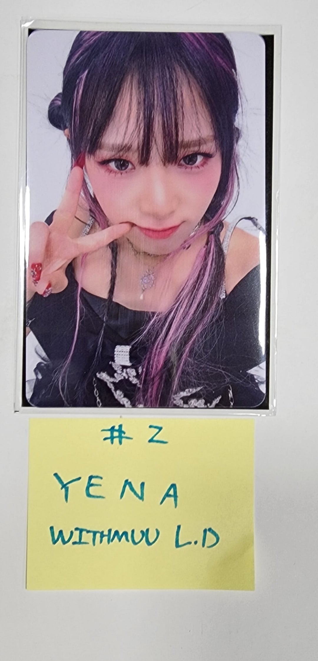 Yena "HATE XX" - Withmuu Lucky Draw Event PVC Photocard - HALLYUSUPERSTORE