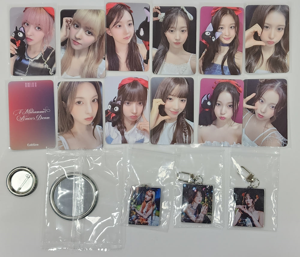 NMIXX "A Midsummer NMIXX’s Dream" - Everline Lucky Draw Event Photocard & Gotcha MD [Pin Button, Can Mirror, Keyring] - HALLYUSUPERSTORE